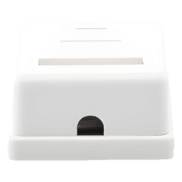 Caja de Pared / 1 Puerto Keystone / Cat5e STP / Montaje Vertical / 0 a 70°C / UL-CE-ETL