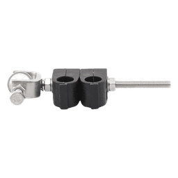 Sujetador Coaxial / 2 Cables 1/2" / Instalación Angular / Acero Inoxidable 304 / -40°C a +85°C / Vibración 4 h