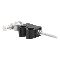 Sujetador Coaxial / 2 Cables 1/2" / Instalación Angular / Acero Inoxidable 304 / -40°C a +85°C / Vibración 4 h