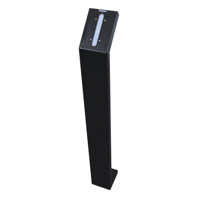 Base de Instalación para Lectora de Proximidad / Acero Calibre 14 y 18 / Mica 6 mm / Dimensiones 1100 x 128 x 210 mm / Peso 5.2 kg / Uso Interior