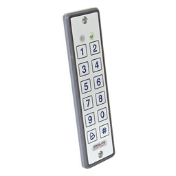 Lector de proximidad con teclado / IP65 / 125 kHz EM-HID / Wiegand 26 / 9 mm grosor / -30°C a 65°C / 5-16 VDC