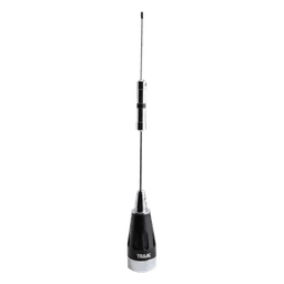 Antena Móvil VHF / Banda Ancha 136-174 MHz / Ganancia 4.1 dB / Potencia 200 W / Longitud 137 cm (4.5 ft) / Montaje NMO