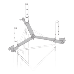 Brida de Sujeción para Retenida / Acero Galvanizado en Caliente / Compatible STZ90G / Norma NMX-H-004