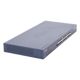 Switch Gigabit No Administrable / 24 Puertos 10/100/1000 Mbps / Alcance Extendido 200 m (656.2 ft) / 48 Gbps Switching Fabric / Montaje Rack 1U