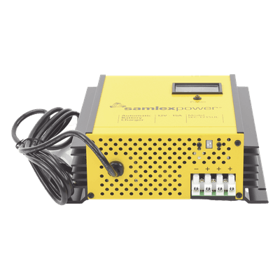Cargador de Baterías de Plomo Ácido / 12 V / 15 A / Bancos 100 a 200 Ah / Operación Automática / Fuente de Poder y Respaldo CD