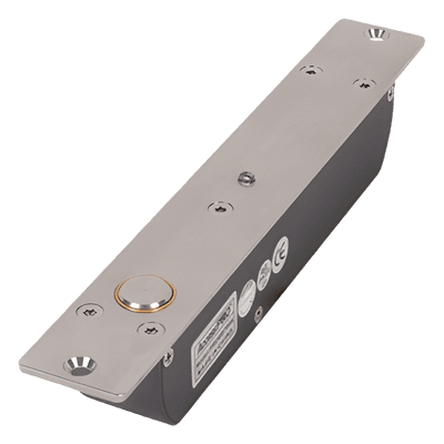 Cerradura de Perno Electromagnética / 2000 kg de Fuerza de Sujeción / Fail Secure / Sensor de Puerta / Retardo Ajustable 0-9 s / Aluminio Anodizado