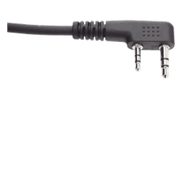 Micrófono-Bocina de Solapa / Cable Kevlar Reforzado / Jack 3.5 mm Auricular / PTT Táctil / Clip Rotativo 360°