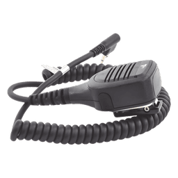 Micrófono-Bocina para Intemperie / IP54 / PTT Operable con Guantes / Cable Kevlar 40 kg / Clip Giratorio 360°