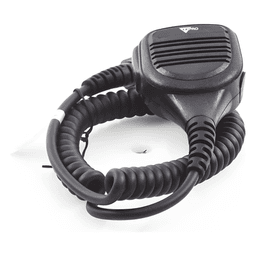 Micrófono-Bocina para Intemperie / IP54 / Cable Kevlar 40 kg / PTT Operable con Guantes / Clip 360° / Conector M09