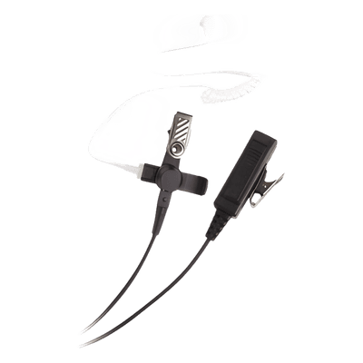 Micrófono-Audífono de 2 Cables / Tubo Acústico Grado Médico / PTT Separado / Conector Multipin MOTOROLA