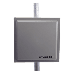 Lector RFID UHF / Alcance Ajustable 3 - 12 m (9.8 - 39.4 ft) / Frecuencia 902-928 MHz FHSS / Antena Integrada 12 dBi / Salida Wiegand 26 Bits / TCP-IP / Control de Acceso Vehicular