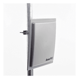 Lector RFID UHF / Alcance Ajustable 3 - 12 m (9.8 - 39.4 ft) / Frecuencia 902-928 MHz FHSS / Antena Integrada 12 dBi / Salida Wiegand 26 Bits / TCP-IP / Control de Acceso Vehicular