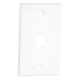 Placa de Pared / 1 Puerto Keystone / 70x115mm / 2.75x4.52in / Montaje Vertical / UL CE ETL