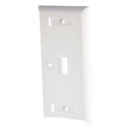 Placa de Pared / 1 Puerto Keystone / 70 x 115 mm (2.75' x 4.52') / UL 94V-0 / Blanco