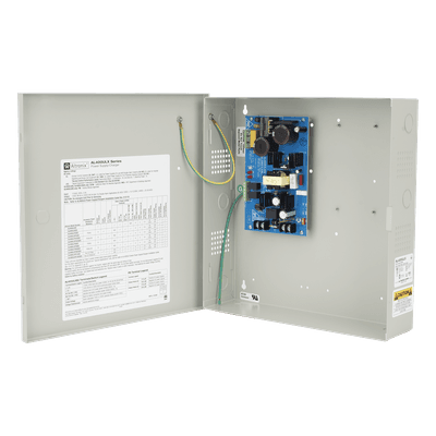 Fuente de Alimentación / Salida Seleccionable 12 VDC @ 4 A o 24 VDC @ 3 A / 96.6 W / Entrada 115 VCA / Cargador de Batería Integrado / Regulación Electrónica
