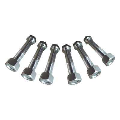 Juego de Tornillos y Tuercas / Acero Inoxidable / 3/4" x 3" / 6 Piezas / Placas Igualadoras