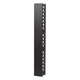 Organizador de Cable Vertical / 21 UR / Capacidad 260 Cat5 / 225 Cat6 / Acero Sólido / Tapa Integrada / 932 mm (3.06 ft) de Altura