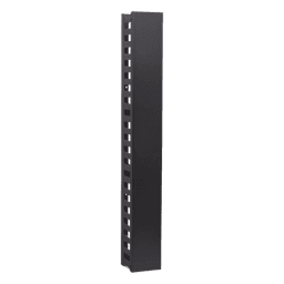 Organizador de Cable Vertical / 21 UR / Capacidad 260 Cat5 / 225 Cat6 / Acero Sólido / Tapa Integrada / 932 mm (3.06 ft) de Altura