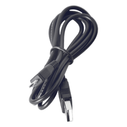 Cable programador y cargador / USB 2.0 a Micro USB / 1 m (3.3 ft) / 1.5 A / Conectores dorados / PVC negro