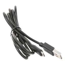 Cable programador y cargador / USB 2.0 a Micro USB / 1 m (3.3 ft) / 1.5 A / Conectores dorados / PVC negro