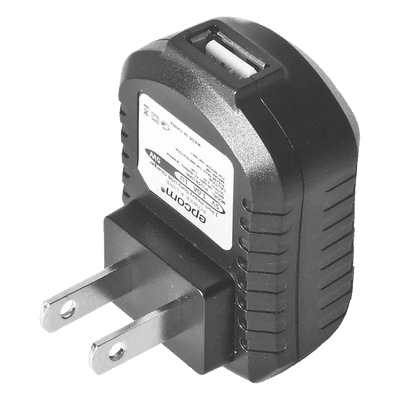 Cargador USB Profesional / 1 Puerto / 5 Vcc / 1 A / Entrada Universal 100-240 Vca / Protección Integrada