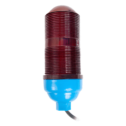 Lámpara de Obstrucción Aeronáutica / Globo Rojo Policarbonato / Base E26/E27 / Luz Fría / Torres Arriostradas y Autosoportadas