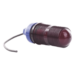 Lámpara de Obstrucción Aeronáutica / Globo Rojo Policarbonato / Base E26/E27 / Luz Fría / Torres Arriostradas y Autosoportadas