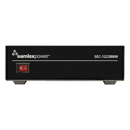 Fuente de Poder Conmutada / 13.8 VCC / 23 A Continua / 25 A Máxima / Cargador de Baterías Integrado / 120 VCA Entrada