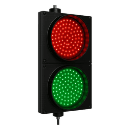 Semáforo LED / Diámetro 20 cm / Rojo y Verde / 90 LEDs por color / 10 W / IP Hermético / 110 VCA