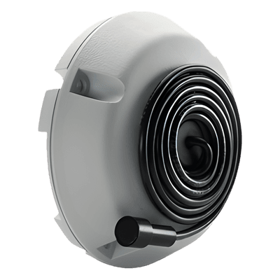 Micrófono Omnidireccional / Captación 9 m (29.5 ft) de Diámetro / Montaje en Techo Alto / Alimentación 12 VCC / Cableado hasta 300 m (984.3 ft)