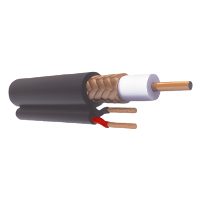 Cable Coaxial Siames / 305 m (1000 ft) / RG59 / CCA 90% / 20 AWG / Cobre Sólido / Intemperie HD