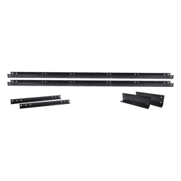 Rack 2 Postes / 19" EIA-310D / 45 UR / Carga 460 kg / Base L para Piso / Acero al Carbono