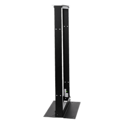 Rack de 2 Postes / 24 UR / 19" EIA-310D / Carga 460 kg / Base L para Piso / Acero Cal. 11 y 14