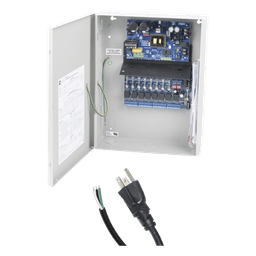 Fuente de Poder con Respaldo / 12 Vcc / 10 A / 240 W / 8 Salidas Independientes / 8 Entradas de Control / 115 Vca / Diseño Tarjeta