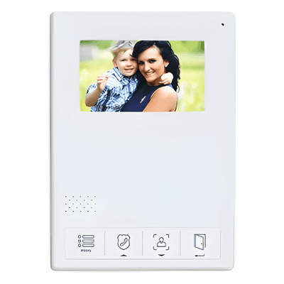 Monitor LCD Adicional / Pantalla 4.3 Pulgadas / Control Touch / Comunicación Bidireccional / Apertura de Puerta / Alimentación 110-240 VCA