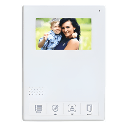 Monitor LCD Adicional / Pantalla 4.3 Pulgadas / Control Touch / Comunicación Bidireccional / Apertura de Puerta / Alimentación 110-240 VCA