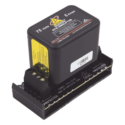Protector Modular / 75 V / 2 Pares / Base Desmontable / Snap-Track / 83 x 38 x 66 mm / -40°C a 70°C