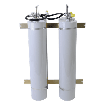 Duplexer Pasa Banda-Rechazo de Banda / 400-512 MHz / 4 Cavidades 5" / 350W / 1 MHz Separación / 19" x 28" x 11"