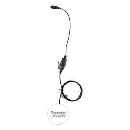 Micrófono de 1 Cable / Serie LOC / Compatible ICOM IC-F4003/4013/2000/4021/4031/4103/4210/4230 / Cables Reforzados con Kevlar / Conector 5 lb