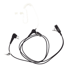 Micrófono-Audífono de Tubo Acústico / Grado Médico / PTT de Alta Resistencia / Cable Kevlar / Conector 2 Pines