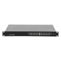 Switch administrable / 24 puertos Gigabit PoE+/PoE pasivo 24V / 2 puertos SFP / 250W / 52 Gbps / 38.69 Mpps