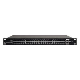 Switch Administrable / 48 Puertos Gigabit / PoE+ y PoE Pasivo 24V / 500W / 2 SFP+ 10G / Switch Fabric 140 Gbps