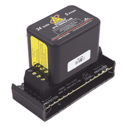 Protector Modular / 24 V / 2 Pares / Base Desmontable / Snap-Track / -40°C a 70°C / 3.3 x 1.5 x 2.6 pulgadas