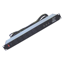 Protector de Rack 1U / 12 Salidas NEMA 5-15P / 120 VCA 15 A / Supresión EMI/RFI / 90 kA / 1.58 x 3.74 x 17.01 in