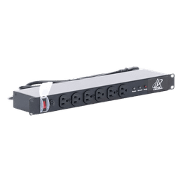 Protector de Rack 1U / 12 Salidas NEMA 5-15P / 120 VCA 15 A / Supresión EMI/RFI / 90 kA / 1.58 x 3.74 x 17.01 in