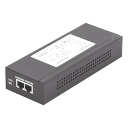 Inyector Hi-PoE / 56 Vcc / 60 W / 802.3af/at / Endspan y Midspan / 2.78 x 1.45 x 7.2 pulgadas