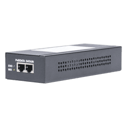 Inyector Hi-PoE / 56 Vcc / 60 W / 802.3af/at / Endspan y Midspan / 2.78 x 1.45 x 7.2 pulgadas