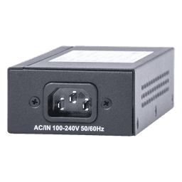 Inyector Hi-PoE / 56 Vcc / 60 W / 802.3af/at / Endspan y Midspan / 2.78 x 1.45 x 7.2 pulgadas