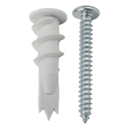 Taquete auto-perforable / 5 kg carga / Poliamida con fibra de vidrio / -40°C a +80°C / 100 piezas