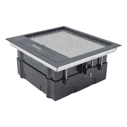 Caja de Piso / 2 Módulos Universales / ABS y Acero Galvanizado / 1.957 kg / EIA/TIA-569-A